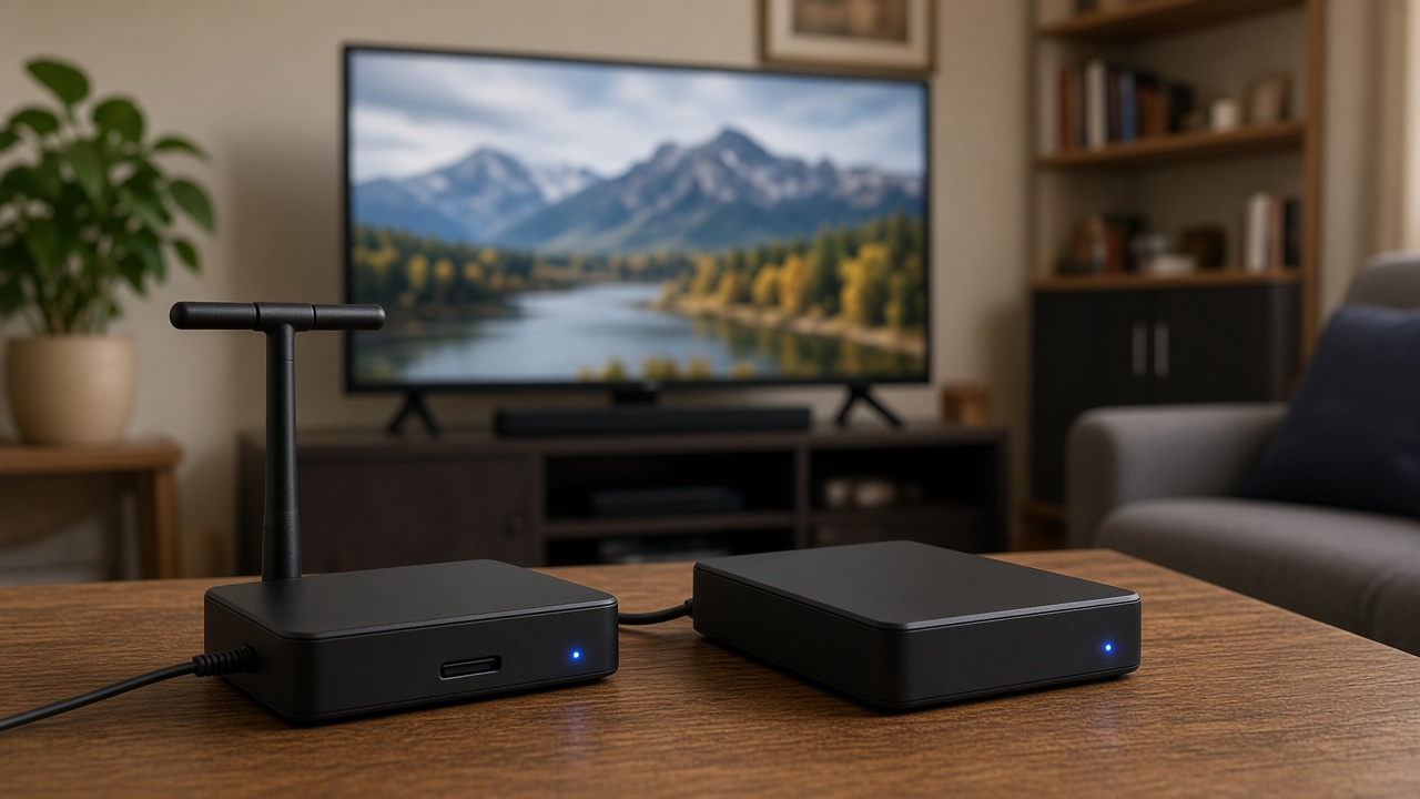 Television displaying a recording interface without a separate DVR